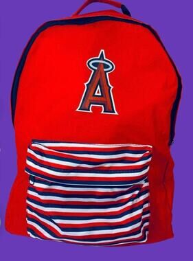LA Angels / San Diego Zoo Backpack Safari Pack Striped California Angels MLB
